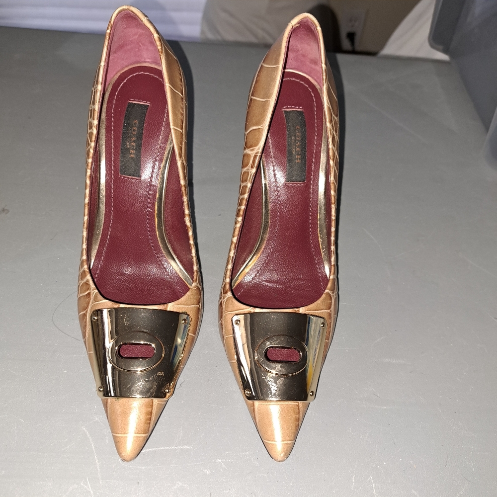 Coach - leather heels